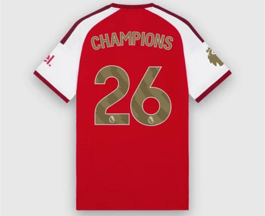 Arsenal Mens 26/27 Match Edition Champions Home Shirt